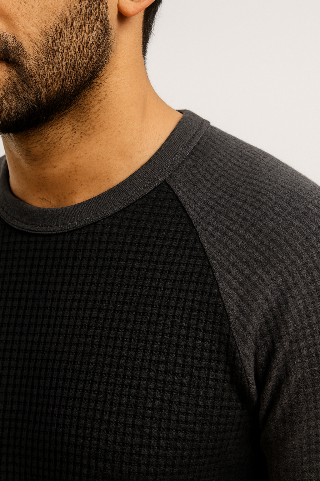 Men’s Waffle Knit Raglan T-Shirt