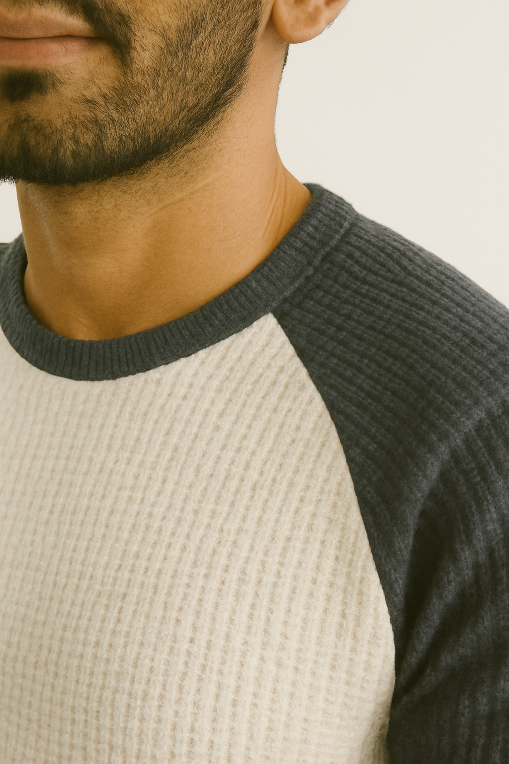 Men’s Waffle Knit Raglan T-Shirt