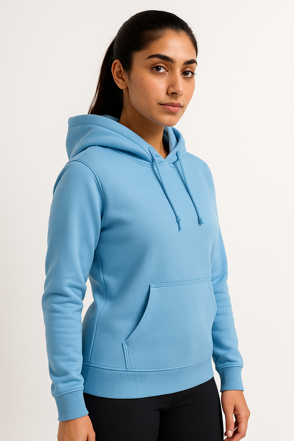 Steel Blue Women’s Basic Hoodie