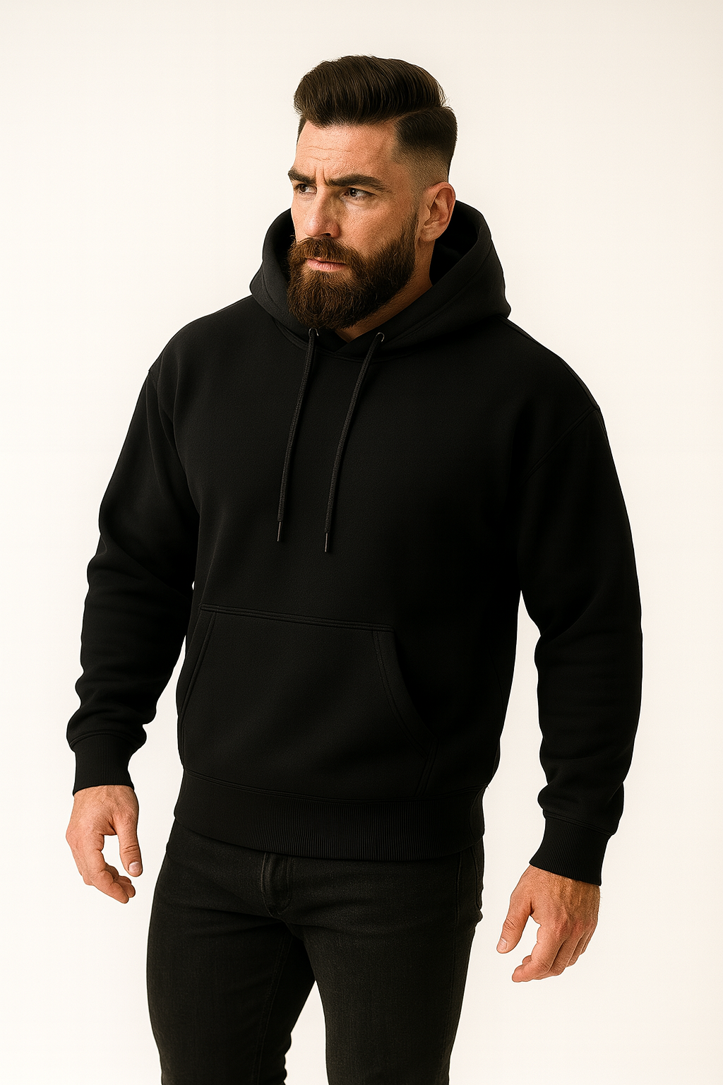 Two-Tone Hoodie for Men – Drop Shoulder