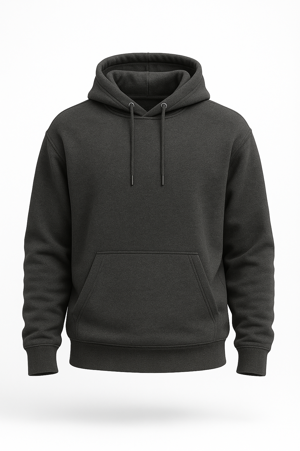 Charcoal Basic Hoodie for Men – Drop Shoulder
