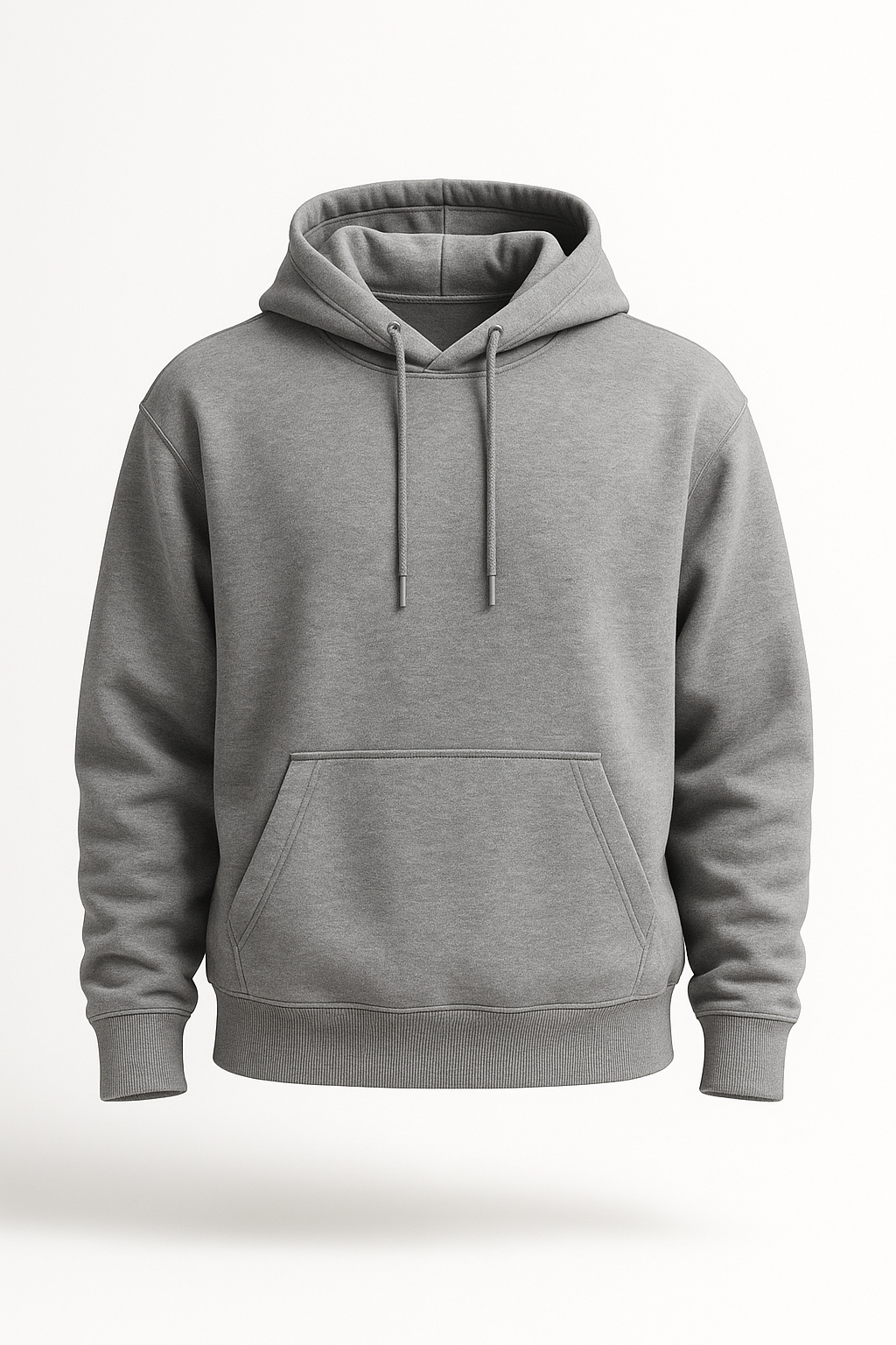 Gray Basic Hoodie for Men – Drop Shoulder
