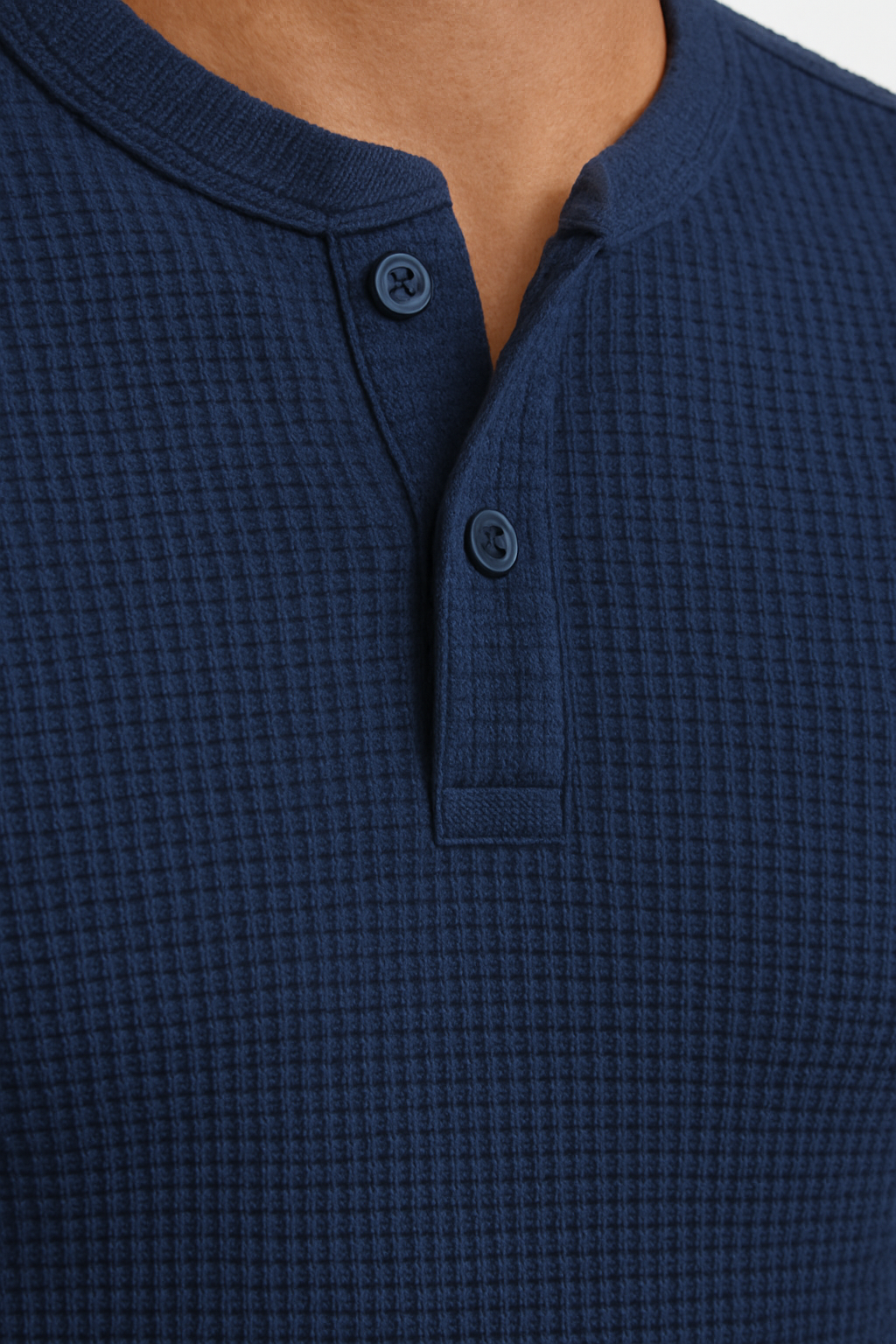 Pack of 2 Waffle Knit Henley T-Shirts